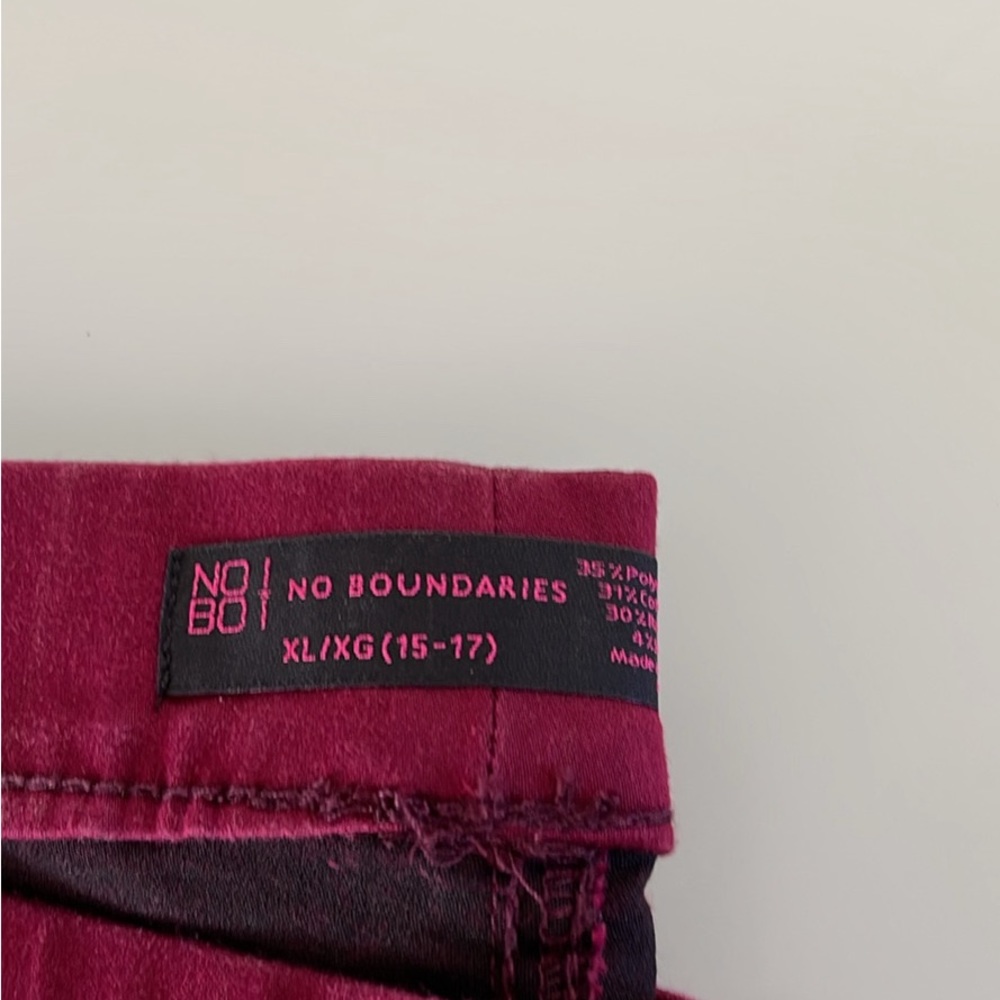 No Boundries Maroon Pants